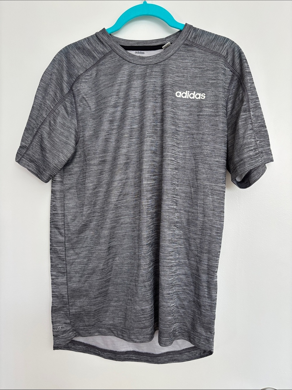 adidas Men’s Heather Gray Short Sleeve Athletic Tee